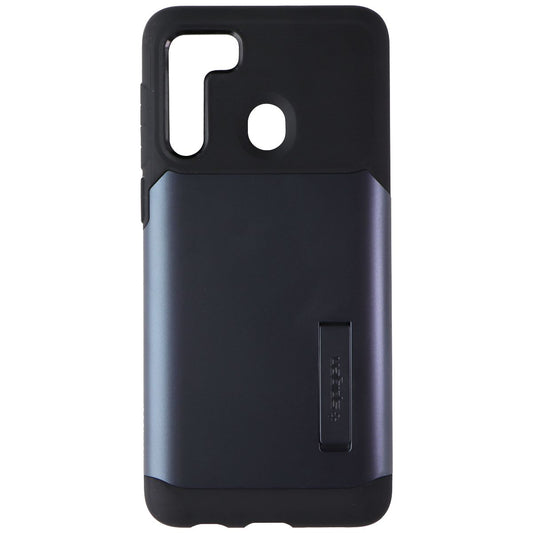 Spigen Slim Armor Series Case for Samsung Galaxy A21 - Metal Slate Cell Phone - Cases, Covers & Skins Spigen - Simple Cell Bulk Wholesale Pricing - USA Seller