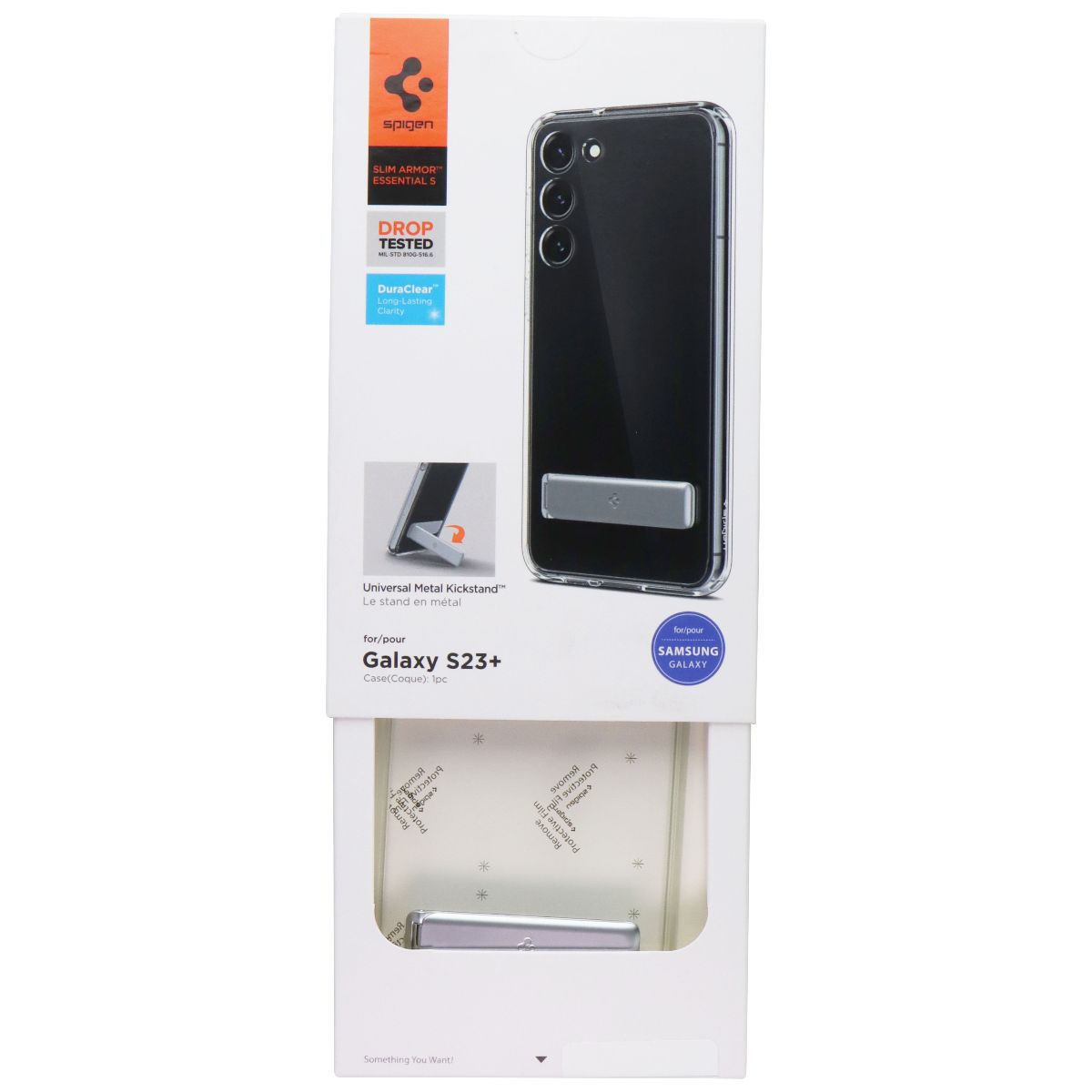 Spigen Slim Armor Essential S Case for Samsung Galaxy S23+ (Plus) - Clear Cell Phone - Cases, Covers & Skins Spigen - Simple Cell Bulk Wholesale Pricing - USA Seller