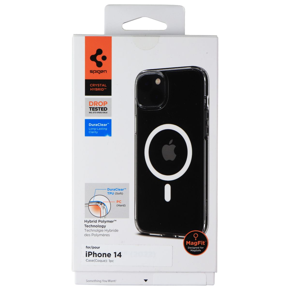 Spigen Crystal Hybrid MagFit Case for Apple iPhone 14 - Frost Clear