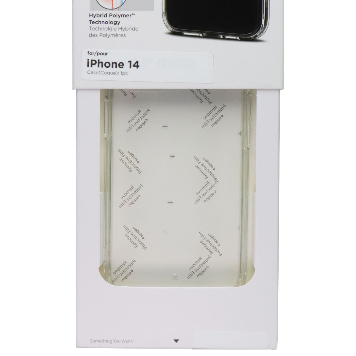 Spigen Crystal Hybrid Series DuraClear Case for Apple iPhone 14 - Crystal Clear Cell Phone - Cases, Covers & Skins Spigen - Simple Cell Bulk Wholesale Pricing - USA Seller