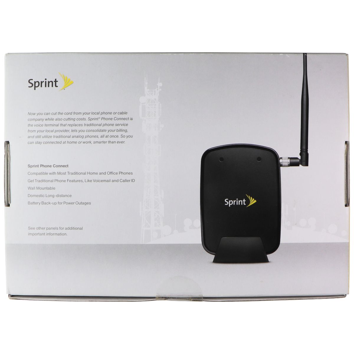 Sprint Phone Connect CDMA Home Adapter (Sprint Only) - Black Home Improvement - Home Telephones & Accessories Sprint - Simple Cell Bulk Wholesale Pricing - USA Seller