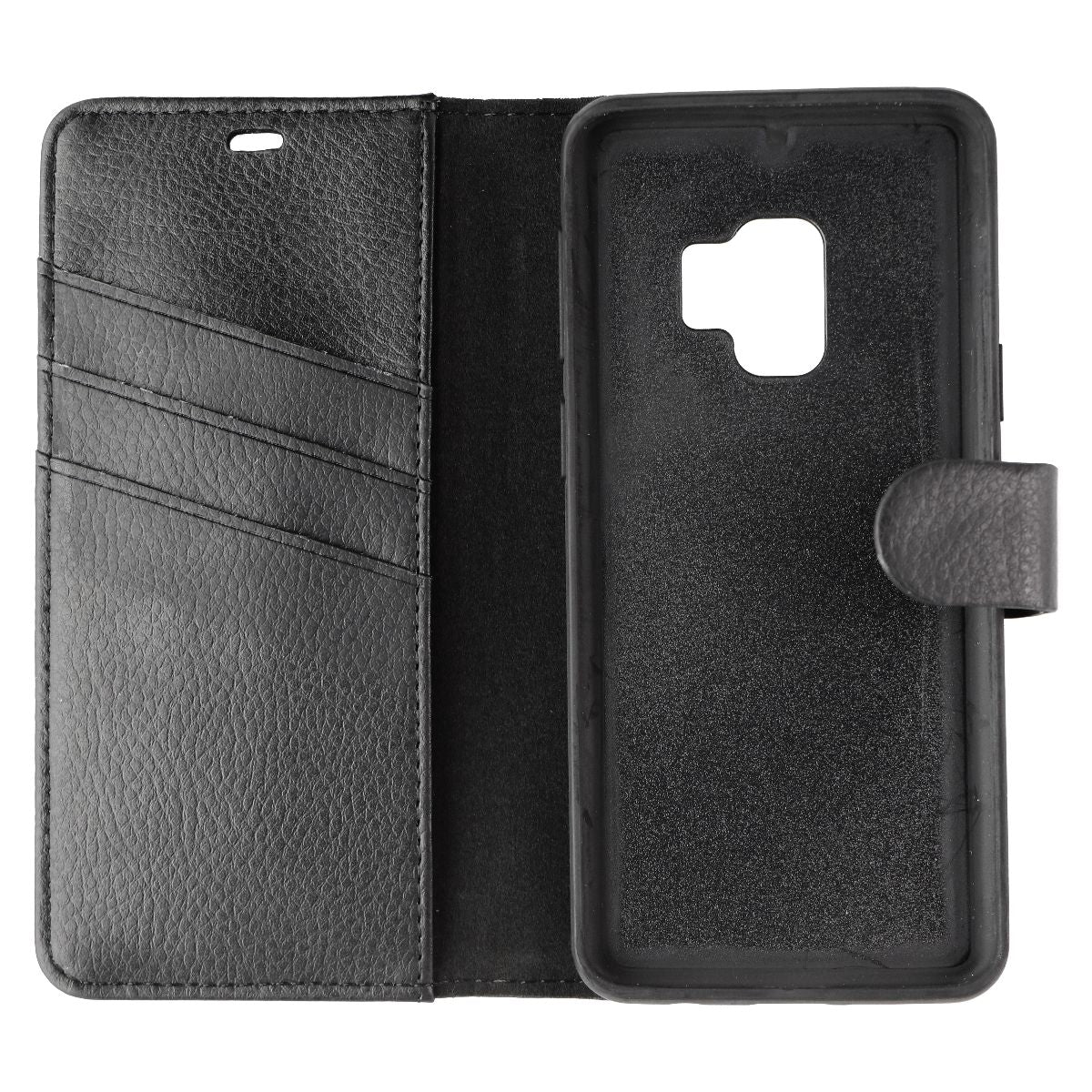 Strongnfree Moderna Plus 2-in-1 Folio Wallet Case for Galaxy S9 - Black Cell Phone - Cases, Covers & Skins StrongNFree - Simple Cell Bulk Wholesale Pricing - USA Seller