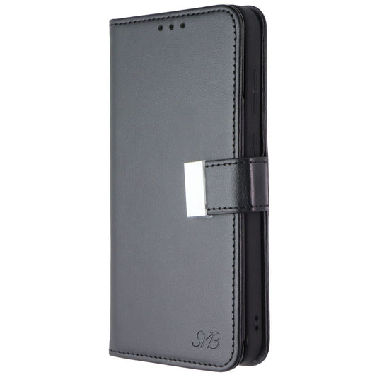 SYB Tech Accessory Folio Case for Samsung Galaxy A35 5G - Black Leather Cell Phone - Cases, Covers & Skins SYB - Simple Cell Bulk Wholesale Pricing - USA Seller