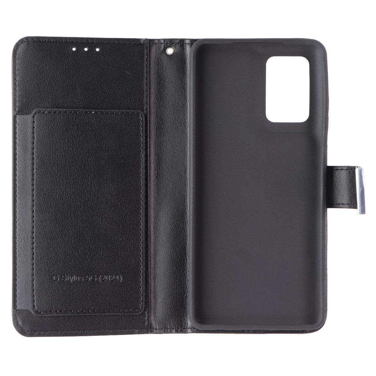 SYB Leather Wallet Case for Motorola Moto G Stylus 5G (2024) - Black Cell Phone - Cases, Covers & Skins SYB - Simple Cell Bulk Wholesale Pricing - USA Seller