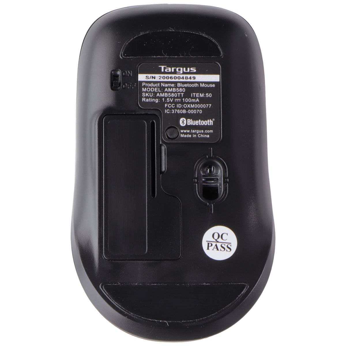 Targus B580 Bluetooth Mouse (1600 DPI) for Windows PC & More - Black AMB580TT Keyboards/Mice - Mice, Trackballs & Touchpads Targus - Simple Cell Bulk Wholesale Pricing - USA Seller