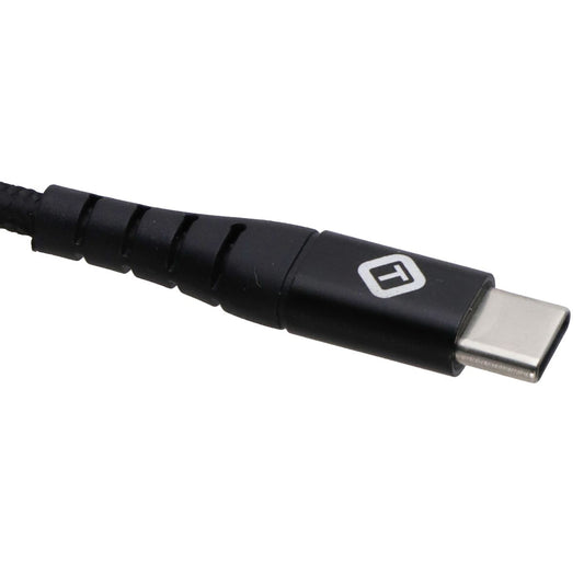 TekYa (6-Foot) Braided Cable - Power Delivery USB-C to USB-C - Black Cell Phone - Cables & Adapters TekYa - Simple Cell Bulk Wholesale Pricing - USA Seller