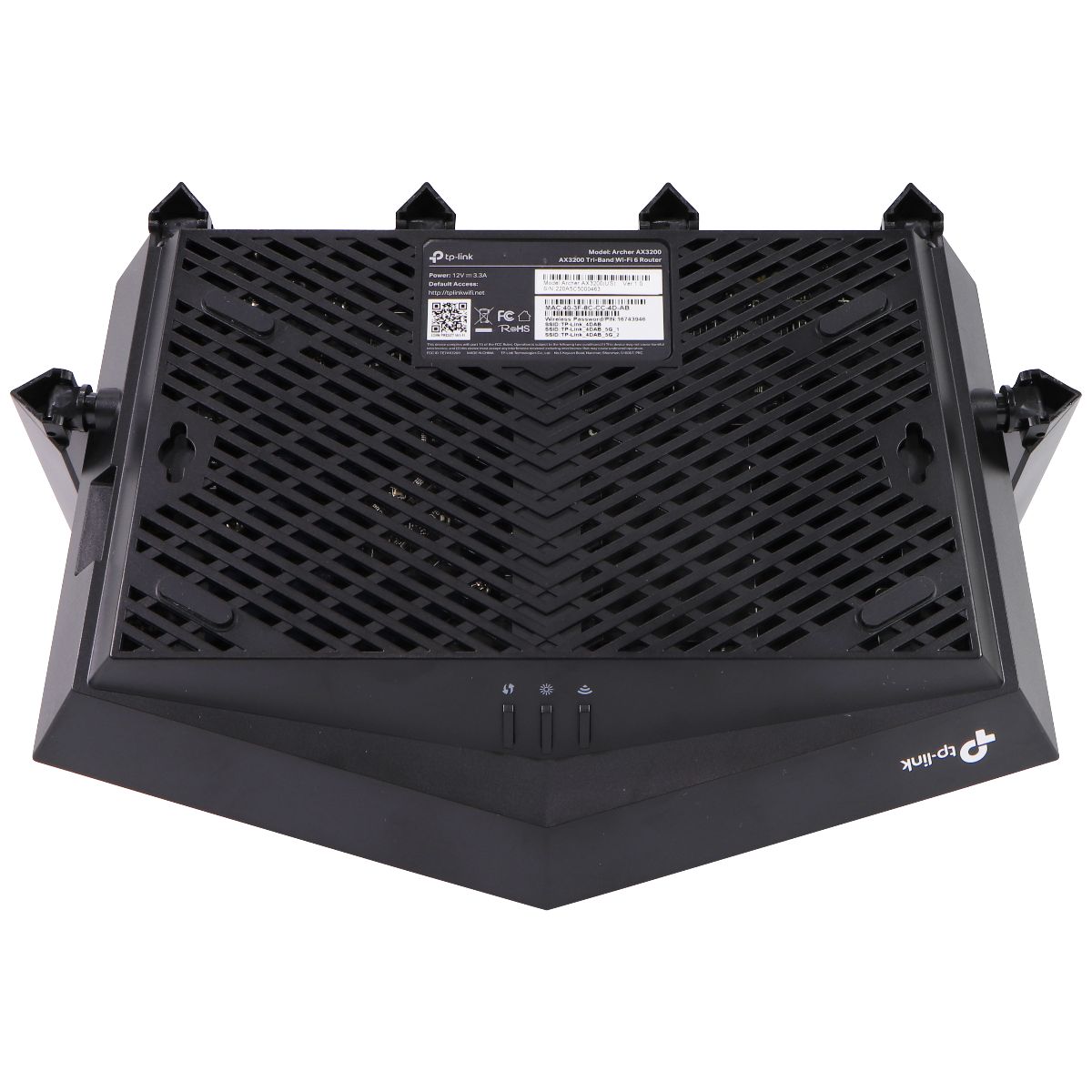 TP-Link (Archer) AX3200 Tri-Band 7-Stream Wi-Fi 6 Router - Black Networking - Wireless Wi-Fi Routers TP-LINK - Simple Cell Bulk Wholesale Pricing - USA Seller