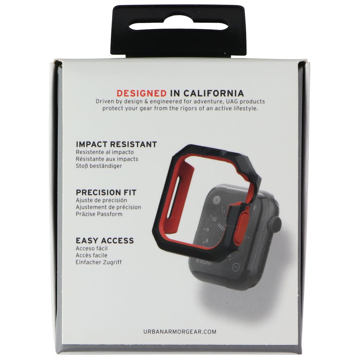 UAG Civilian Series Case for Apple Watch Series 4/5/6/SE (40mm) - Black / Orange Smart Watch Accessories - Smart Watch Cases UAG - Simple Cell Bulk Wholesale Pricing - USA Seller