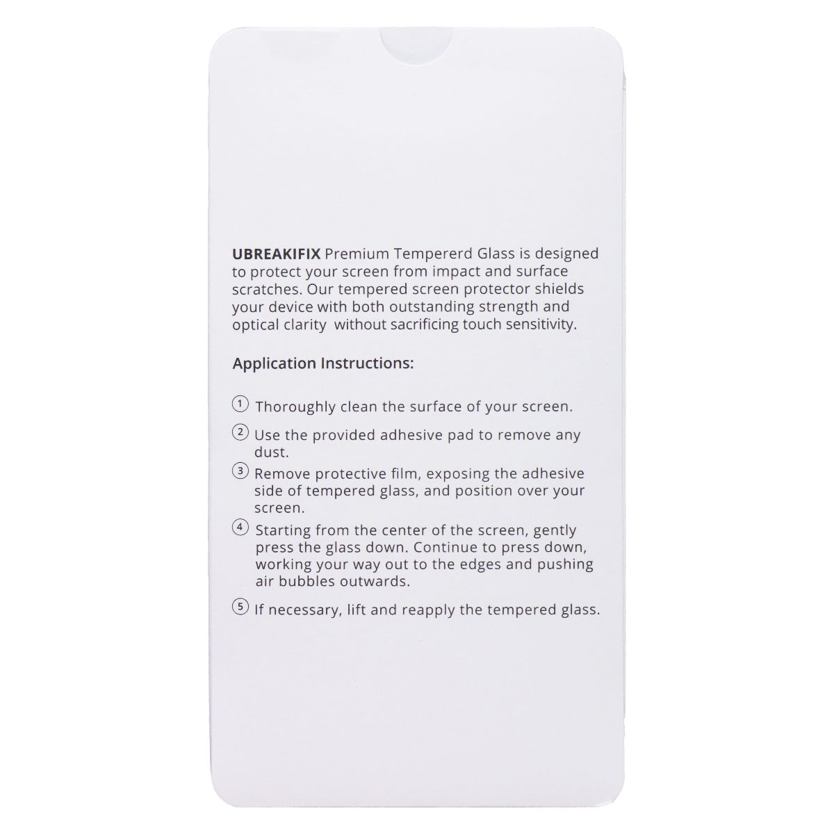 UBREAKIFIX Tempered Glass for Apple iPhone 16 Pro Crystal Clear 5 PK