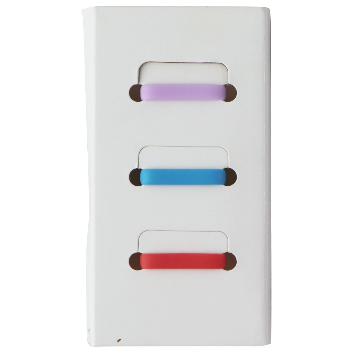 Silicone Watch Band Fastener Loop for GizmoWatches - 3-Pack - Purple/Blue/Red Smart Watch Accessories - Other Smart Watch Accessories Unbranded - Simple Cell Bulk Wholesale Pricing - USA Seller
