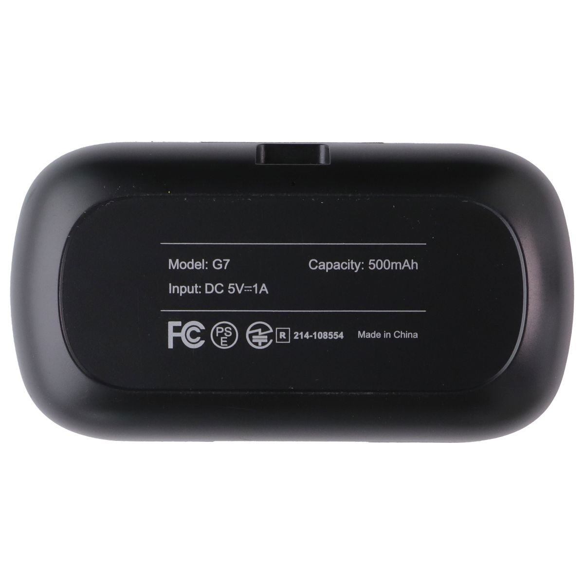 G7 Portable Wireless One Ear Headset with 500mAh Charging Case - Black Cell Phone - Headsets Unbranded - Simple Cell Bulk Wholesale Pricing - USA Seller