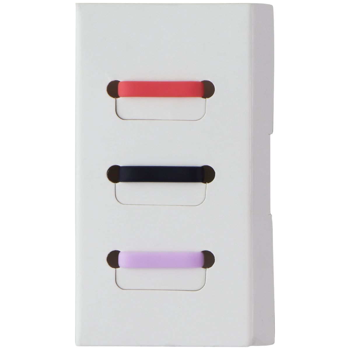 Silicone Watch Band Fastener Loop for GizmoWatches - 3-Pack - Red/Black/Purple Smart Watch Accessories - Other Smart Watch Accessories Unbranded - Simple Cell Bulk Wholesale Pricing - USA Seller