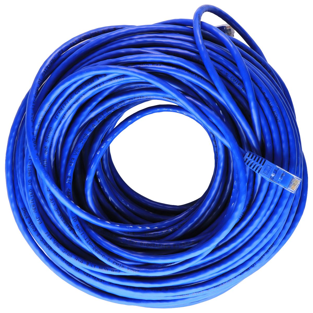 Generic (100-Ft) CAT6 Ethernet Patch Cable - Blue Computer/Network - Ethernet Cables (RJ-45, 8P8C) Unbranded - Simple Cell Bulk Wholesale Pricing - USA Seller