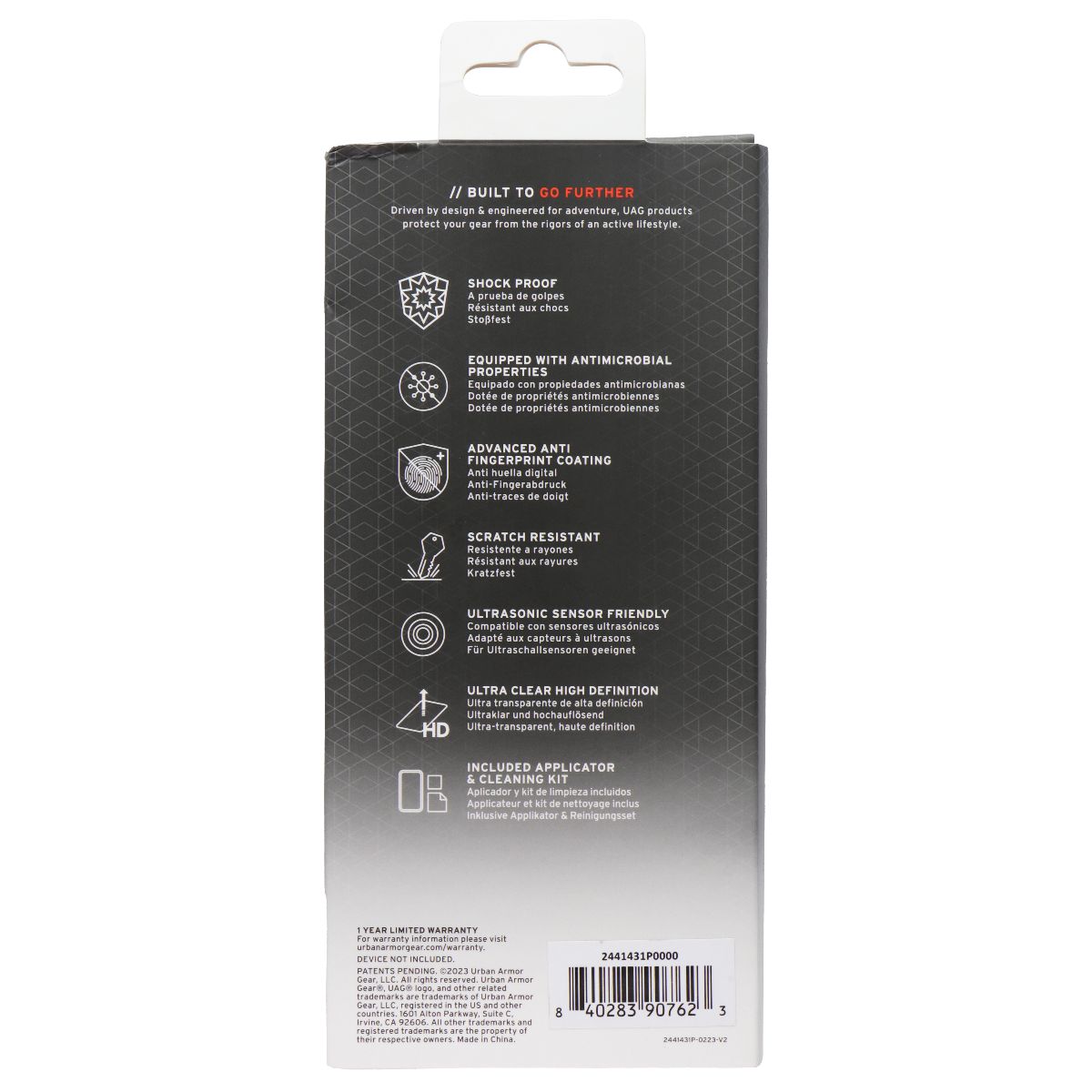 Urban Armor Gear Flex Shield Plus - Screen Protector for Galaxy S23 Ultra Cell Phone - Screen Protectors Urban Armor Gear - Simple Cell Bulk Wholesale Pricing - USA Seller