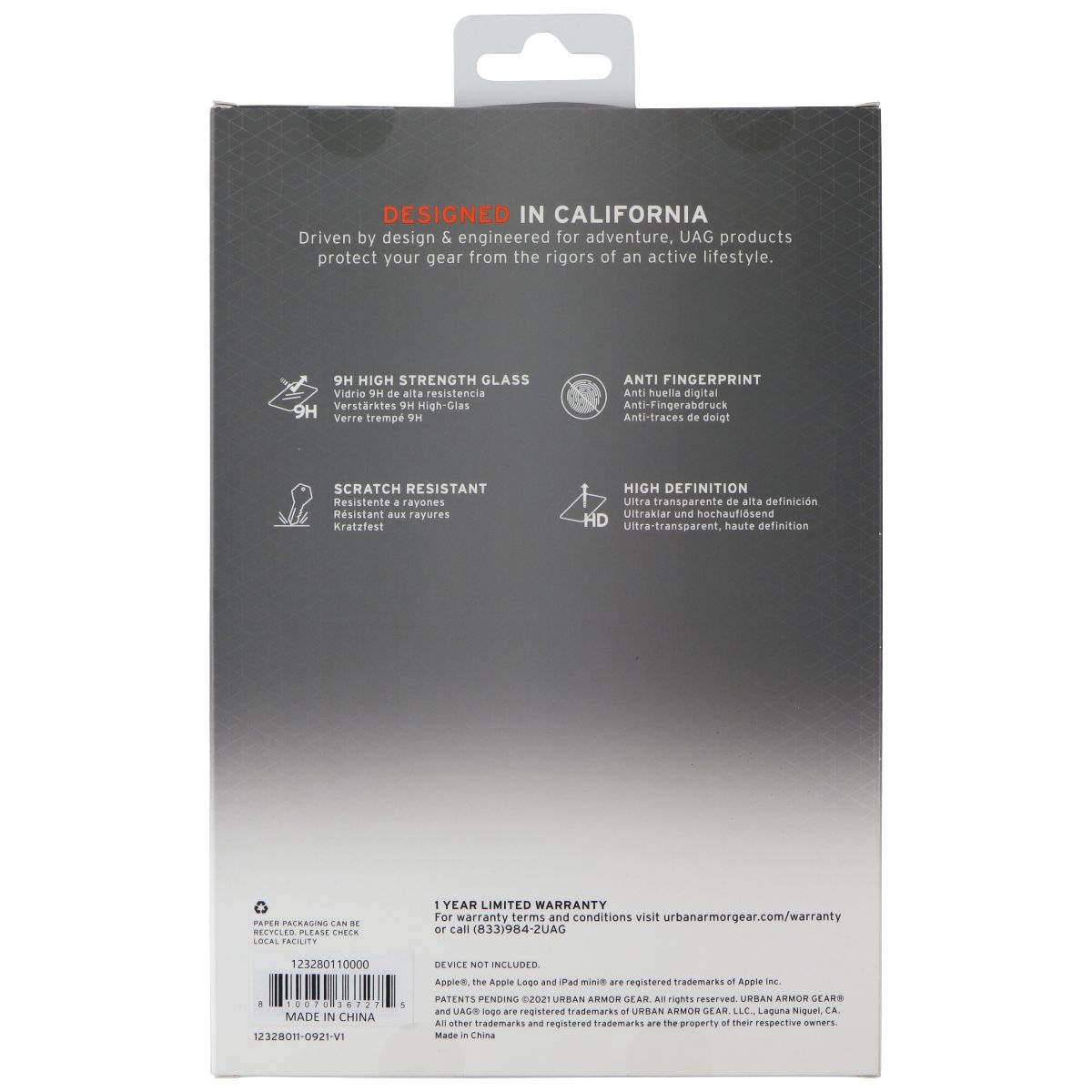 UAG Glass Shield Screen Protector for Apple iPad Mini 8.3-inch (A17 Pro/6th Gen) iPad/Tablet Accessories - Screen Protectors Urban Armor Gear - Simple Cell Bulk Wholesale Pricing - USA Seller