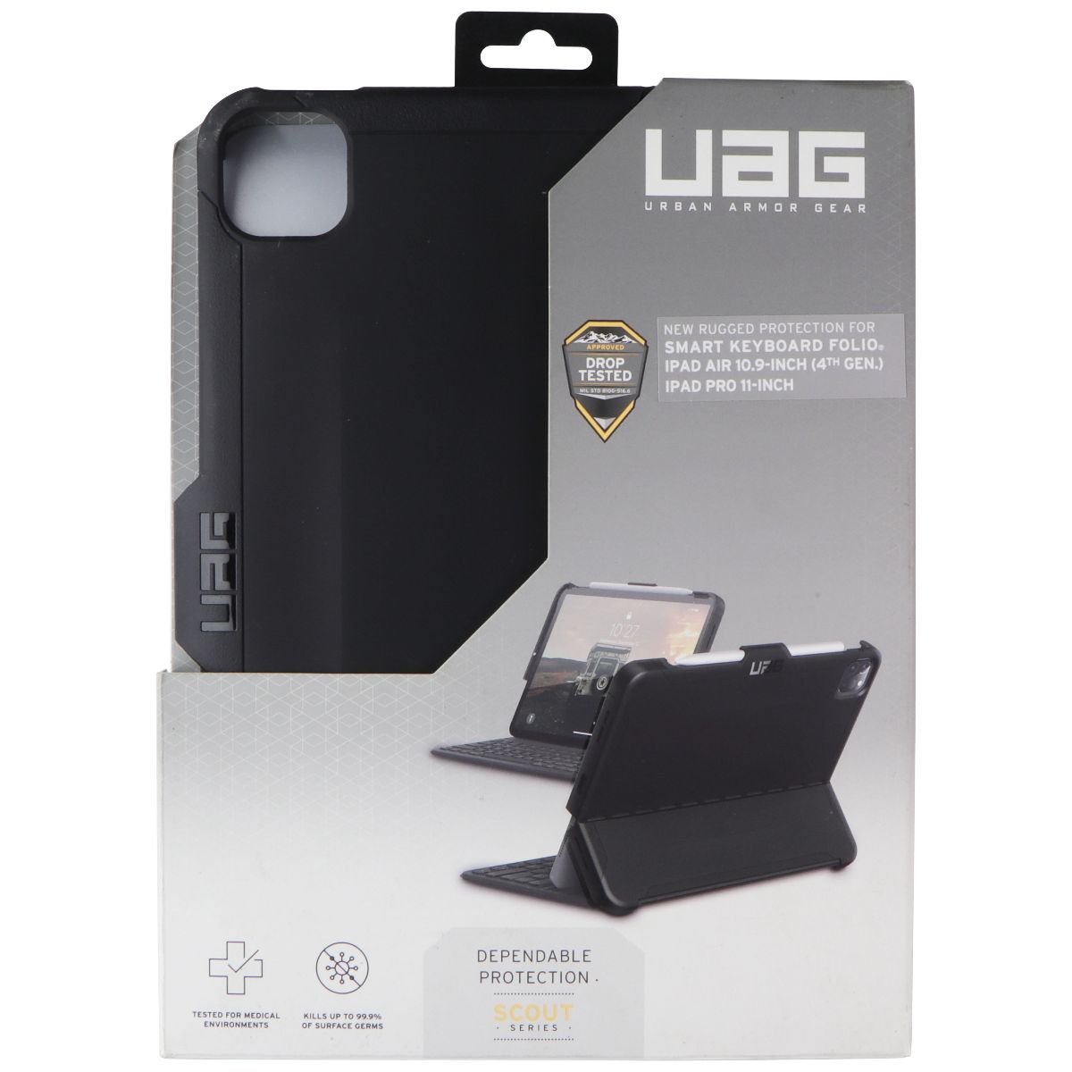 UAG Scout Series Case for Apple iPad Pro 11-inch (3rd Gen, 2021) - Black iPad/Tablet Accessories - Cases, Covers, Keyboard Folios Urban Armor Gear - Simple Cell Bulk Wholesale Pricing - USA Seller