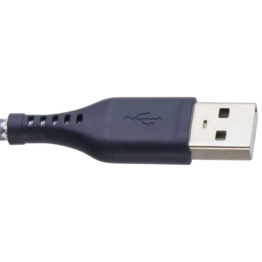 Ventev (6-Foot) Braided High Speed USB-A to Lightning 8-Pin Cable - Gray Cell Phone - Cables & Adapters Ventev - Simple Cell Bulk Wholesale Pricing - USA Seller