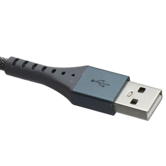 Ventev (10-Foot) Alloy USB-A to USB-C Ultra Durable High-Speed Cable - Gray Cell Phone - Cables & Adapters Ventev - Simple Cell Bulk Wholesale Pricing - USA Seller