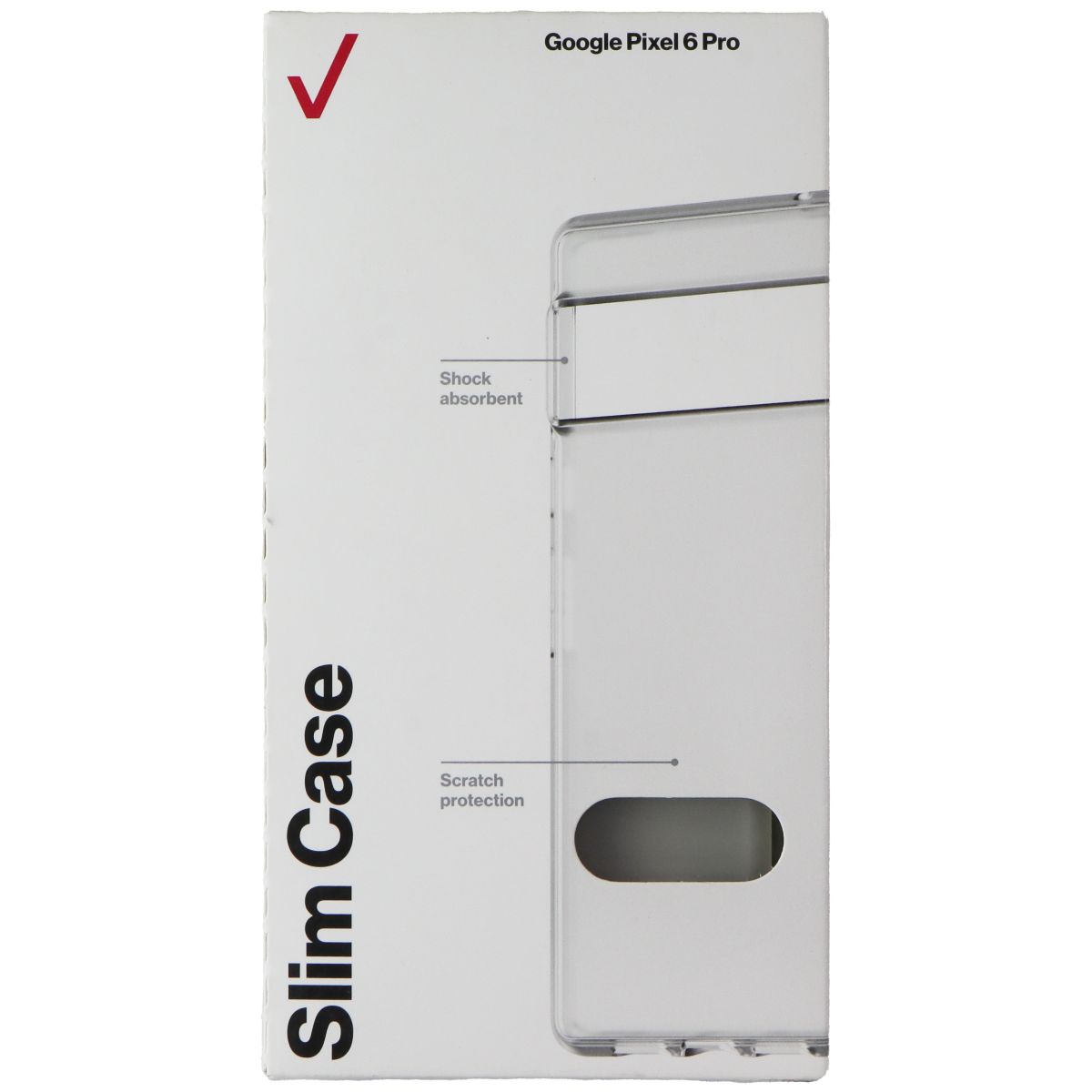Verizon Slim Sustainable Series Case for Google Pixel 6 Pro - Clear Cell Phone - Cases, Covers & Skins Verizon - Simple Cell Bulk Wholesale Pricing - USA Seller