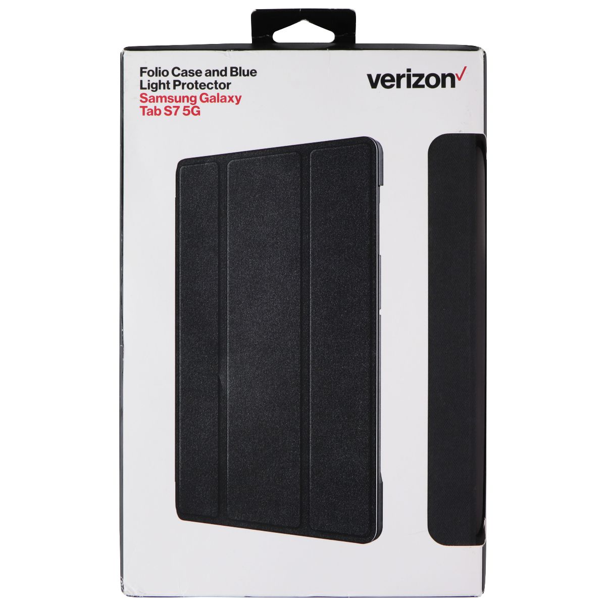 Verizon Folio Case and Blue Light Protector for Samsung Galaxy Tab S7 5G Black iPad/Tablet Accessories - Cases, Covers, Keyboard Folios Verizon - Simple Cell Bulk Wholesale Pricing - USA Seller