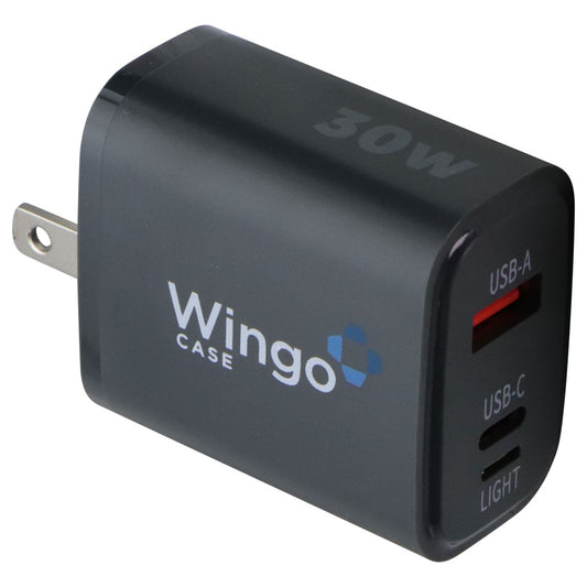 WingoCase (30W) 3-Port Adapter for USB-A/USB-C/8-Pin Cables with 5 Foot Cable Cell Phone - Chargers & Cradles WingoCase - Simple Cell Bulk Wholesale Pricing - USA Seller