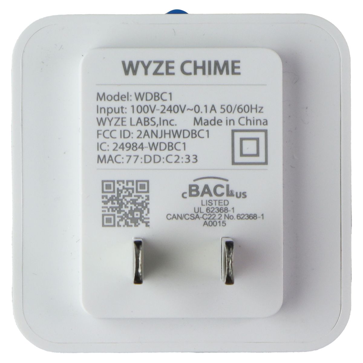 Wyze Wired Video Doorbell with Chime (WVDB1WC1) - White Digital Camera - Other WYZE - Simple Cell Bulk Wholesale Pricing - USA Seller