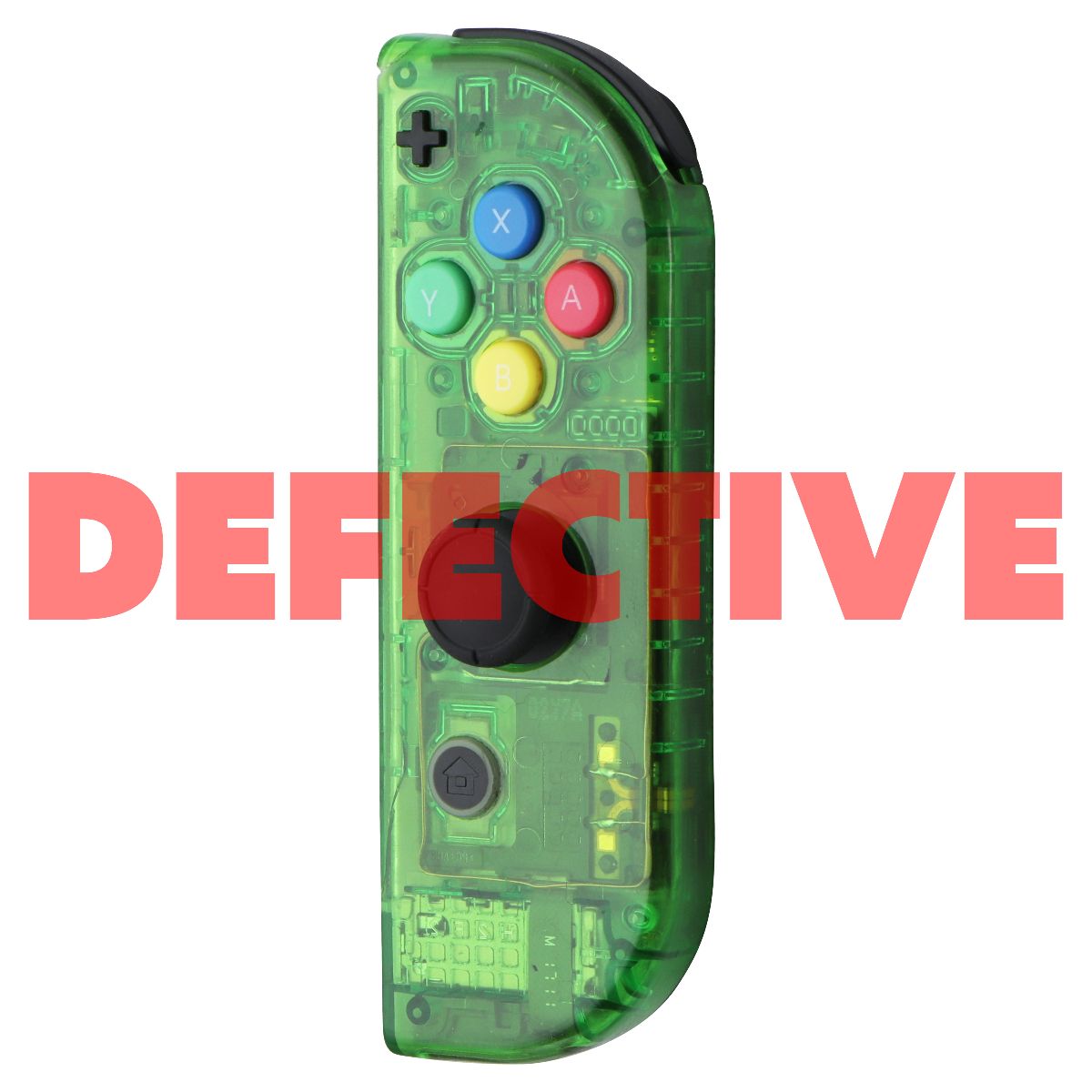 RIGHT Joy-Con Controller for Nintendo Switch - Transparent Jungle Green HAC-016 Gaming/Console - Controllers & Attachments Nintendo - Simple Cell Bulk Wholesale Pricing - USA Seller