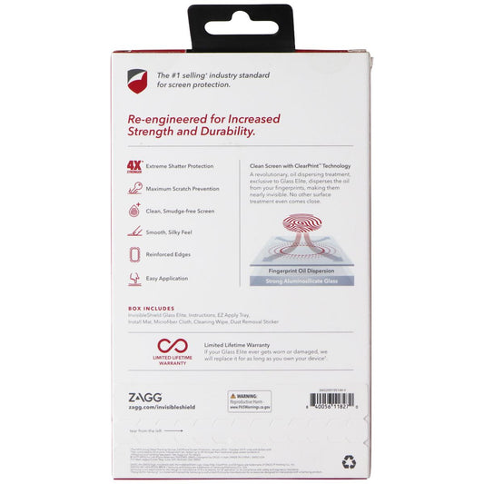 ZAGG (Glass Elite) Tempered Glass for Samsung Galaxy A01 - Clear Cell Phone - Screen Protectors Zagg - Simple Cell Bulk Wholesale Pricing - USA Seller