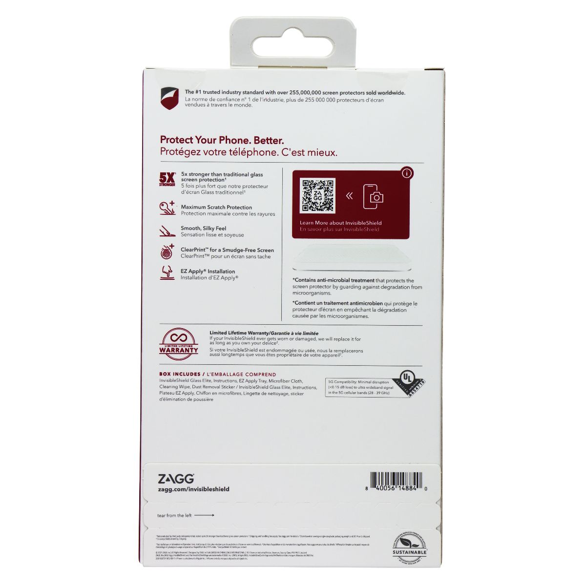 ZAGG InvisibleShield Glass Elite Screen Protector for Apple iPhone 13 Pro Max Cell Phone - Screen Protectors Zagg - Simple Cell Bulk Wholesale Pricing - USA Seller