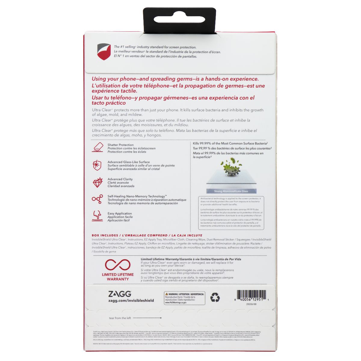 ZAGG InvisibleShield (Ultra Clear+) Screen Protector for Alcatel TCL T1 Pro Cell Phone - Screen Protectors Zagg - Simple Cell Bulk Wholesale Pricing - USA Seller