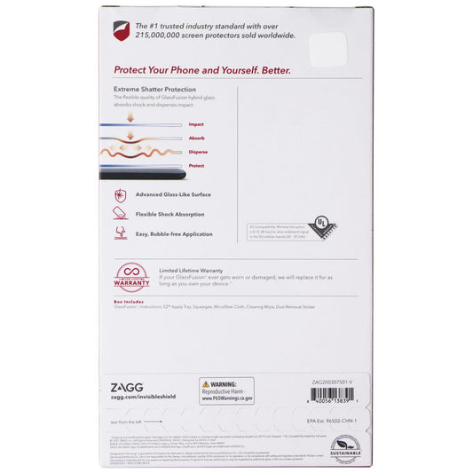 ZAGG InvisibleShield (GlassFusion+) Hybrid Glass Screen for Galaxy (S21+) 5G Cell Phone - Screen Protectors Zagg - Simple Cell Bulk Wholesale Pricing - USA Seller