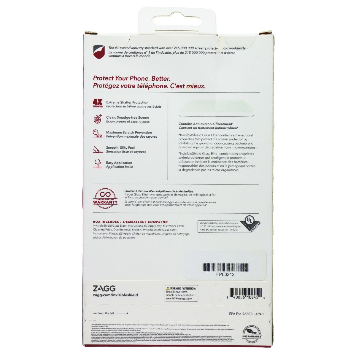 ZAGG (Glass Elite+) Screen Protector for Samsung Galaxy A02 and A32 5G Cell Phone - Screen Protectors Zagg - Simple Cell Bulk Wholesale Pricing - USA Seller