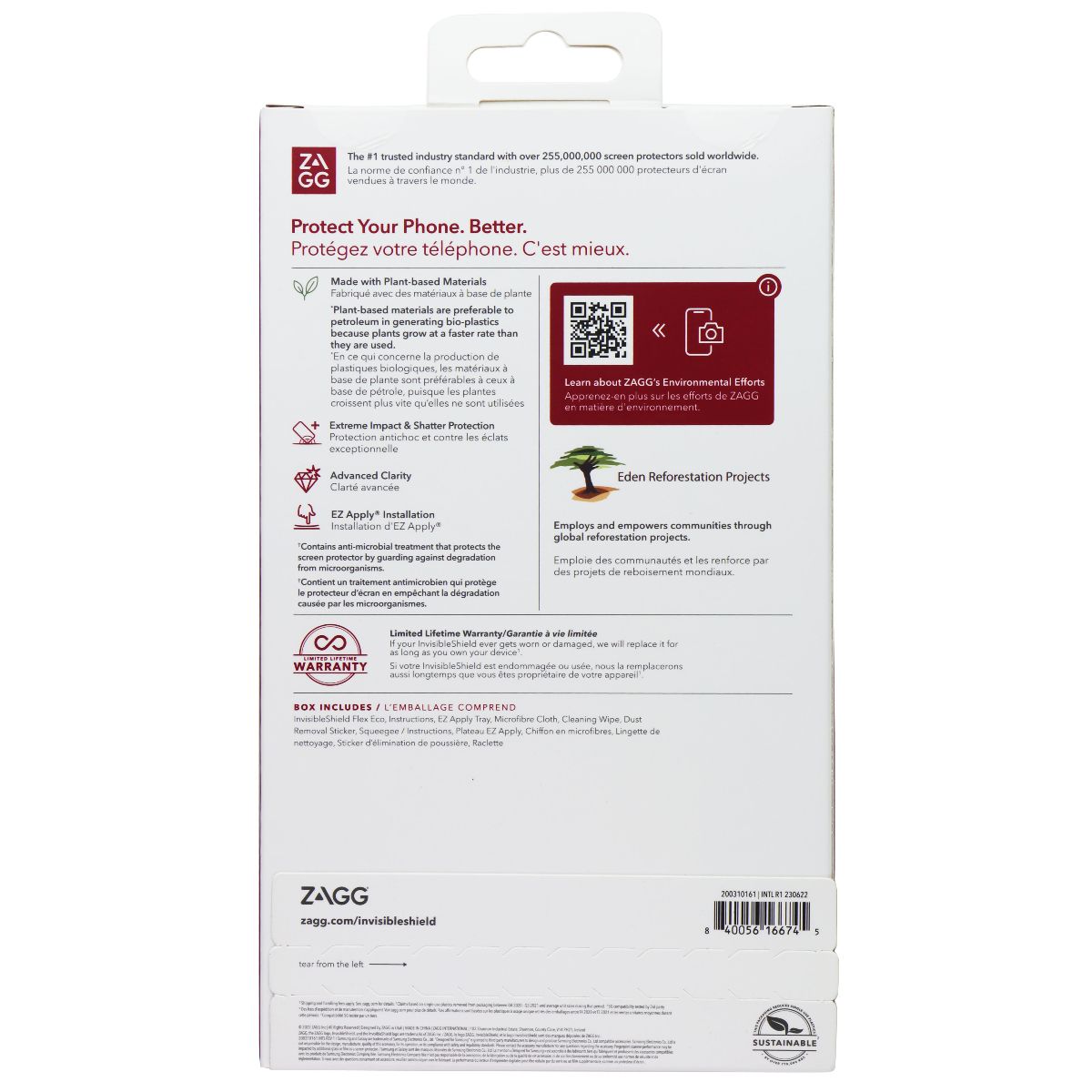 ZAGG Invisible Shield Flex Eco Screen Protector for Samsung Galaxy Z Fold4 Cell Phone - Screen Protectors Zagg - Simple Cell Bulk Wholesale Pricing - USA Seller