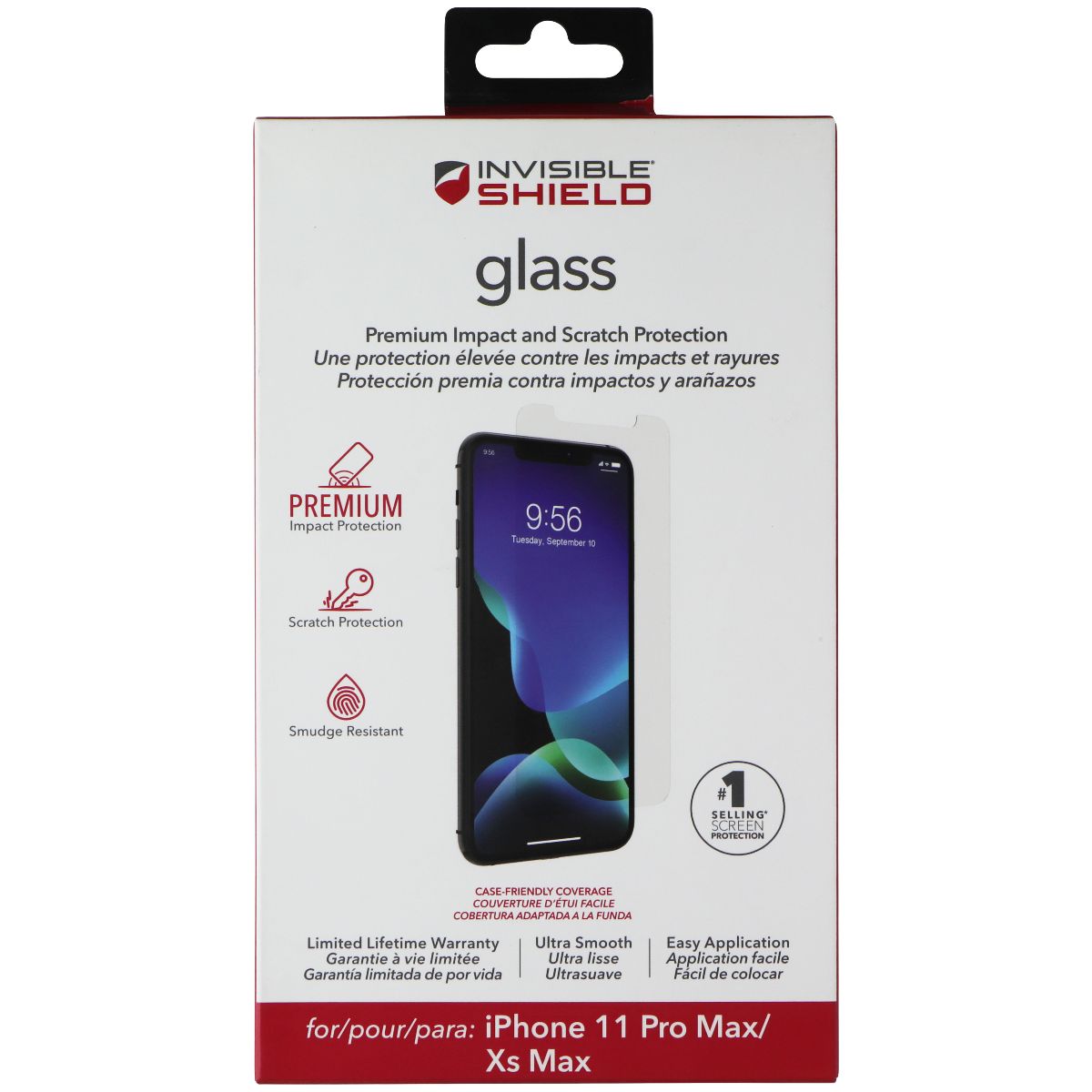 ZAGG (Glass) Series Screen Protector for iPhone 11 Pro Max & Xs Max - Clear Cell Phone - Screen Protectors Zagg - Simple Cell Bulk Wholesale Pricing - USA Seller