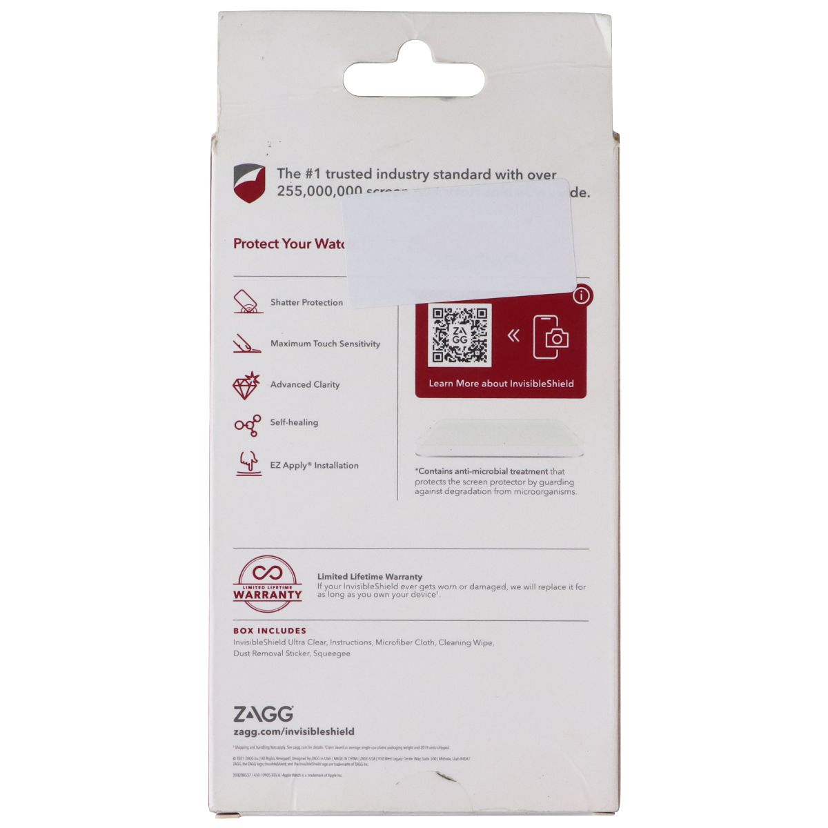 ZAGG Ultra Clear Series Screen Protector for Apple Watch 2021 (44mm) & More Smart Watch Accessories - Screen Protectors Zagg - Simple Cell Bulk Wholesale Pricing - USA Seller