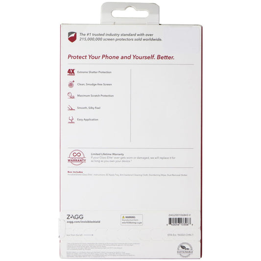 ZAGG InvisibleShield Glass Elite+ Screen Protector for TCL 10 5G UW - Clear Cell Phone - Screen Protectors Zagg - Simple Cell Bulk Wholesale Pricing - USA Seller