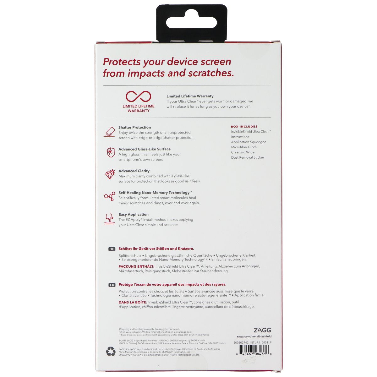 ZAGG InvisibleShield Ultra ClearSeries Case for Huawei P30 Pro - Clear