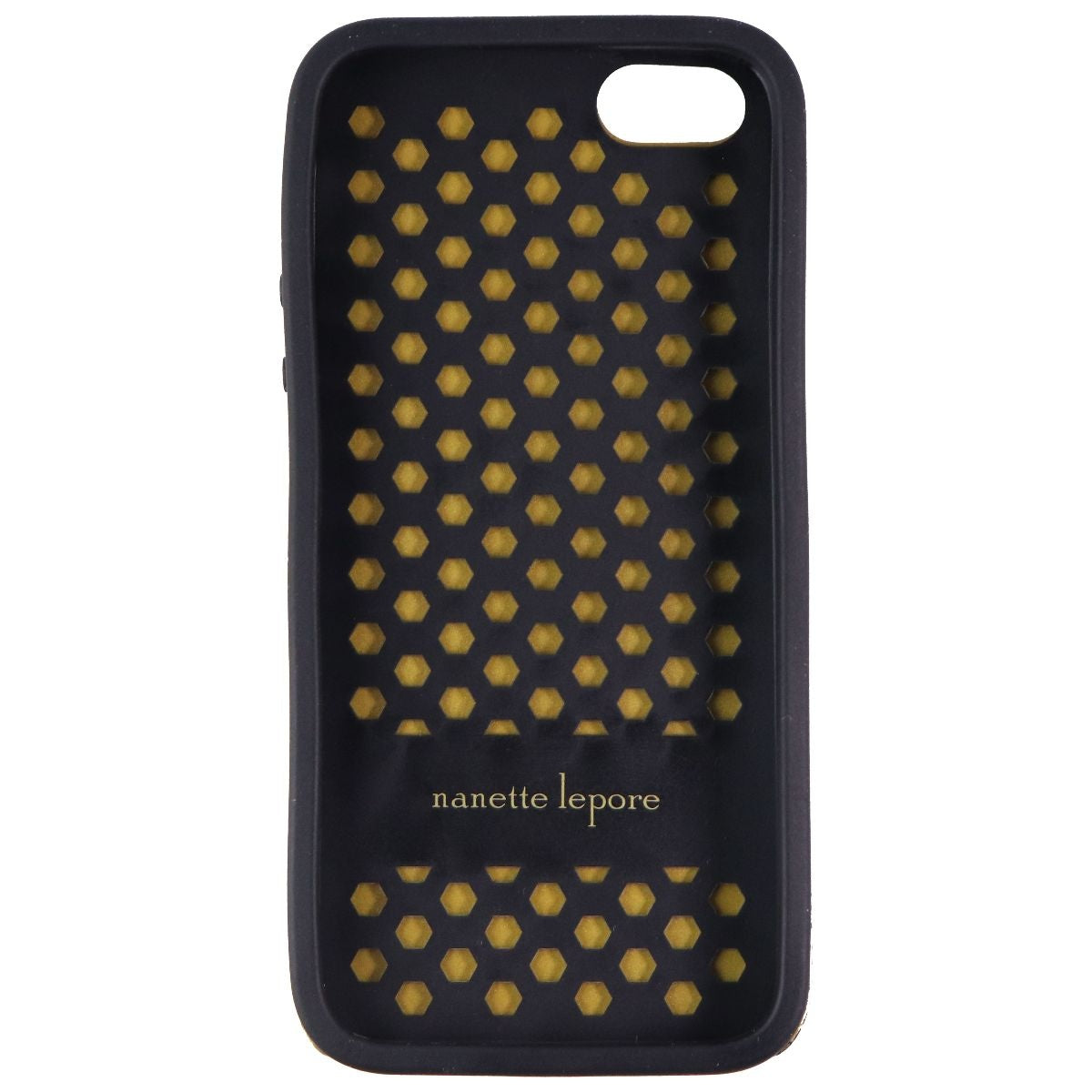 Nanette Lepore Dual Layer Case for iPhone 5/5S/SE - Black and Gold - Feathers Cell Phone - Cases, Covers & Skins Nanette Lepore - Simple Cell Bulk Wholesale Pricing - USA Seller