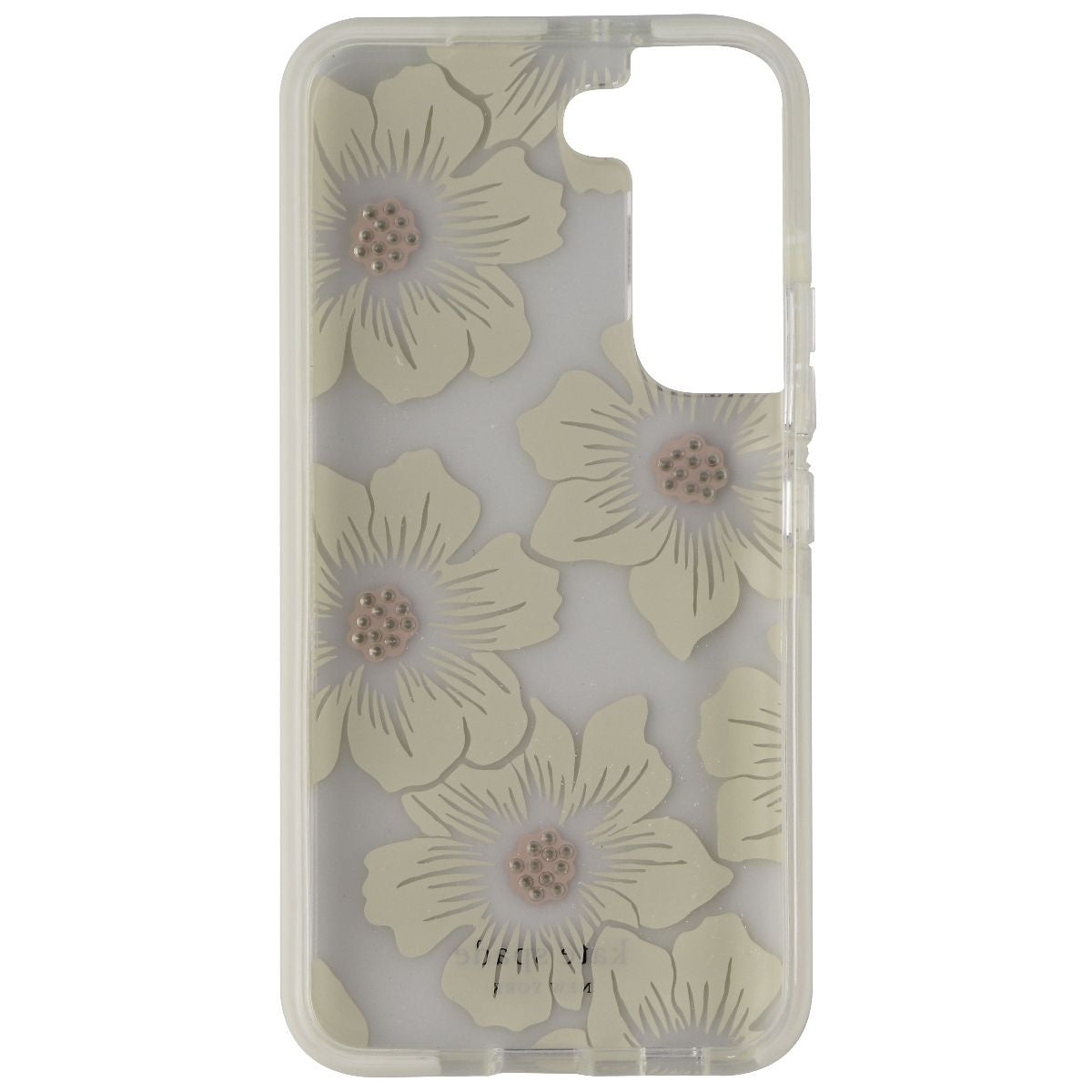 Kate Spade Defensive Hardshell Case for Samsung Galaxy S22 - Hollyhock Floral Cell Phone - Cases, Covers & Skins Kate Spade - Simple Cell Bulk Wholesale Pricing - USA Seller