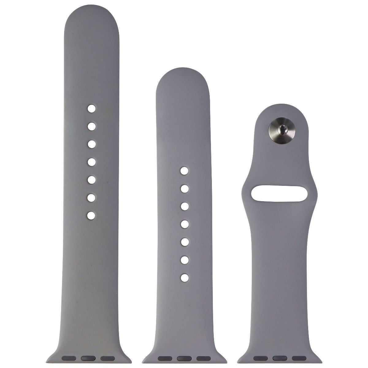 Apple (38mm) Sport Band for Apple Watch 38/40/41mm - Fog Gray / Full Set Smart Watch Accessories - Watch Bands Apple - Simple Cell Bulk Wholesale Pricing - USA Seller