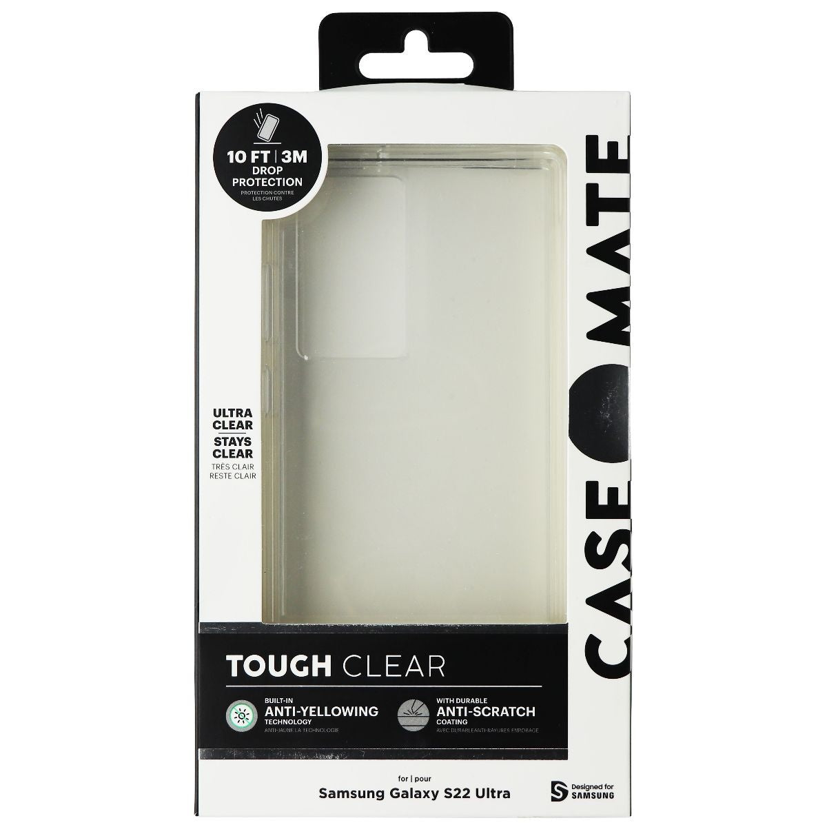 Case-Mate Tough Series Case for Samsung Galaxy S22 Ultra 6.8 Inch - Tough Clear Cell Phone - Cases, Covers & Skins Case-Mate - Simple Cell Bulk Wholesale Pricing - USA Seller