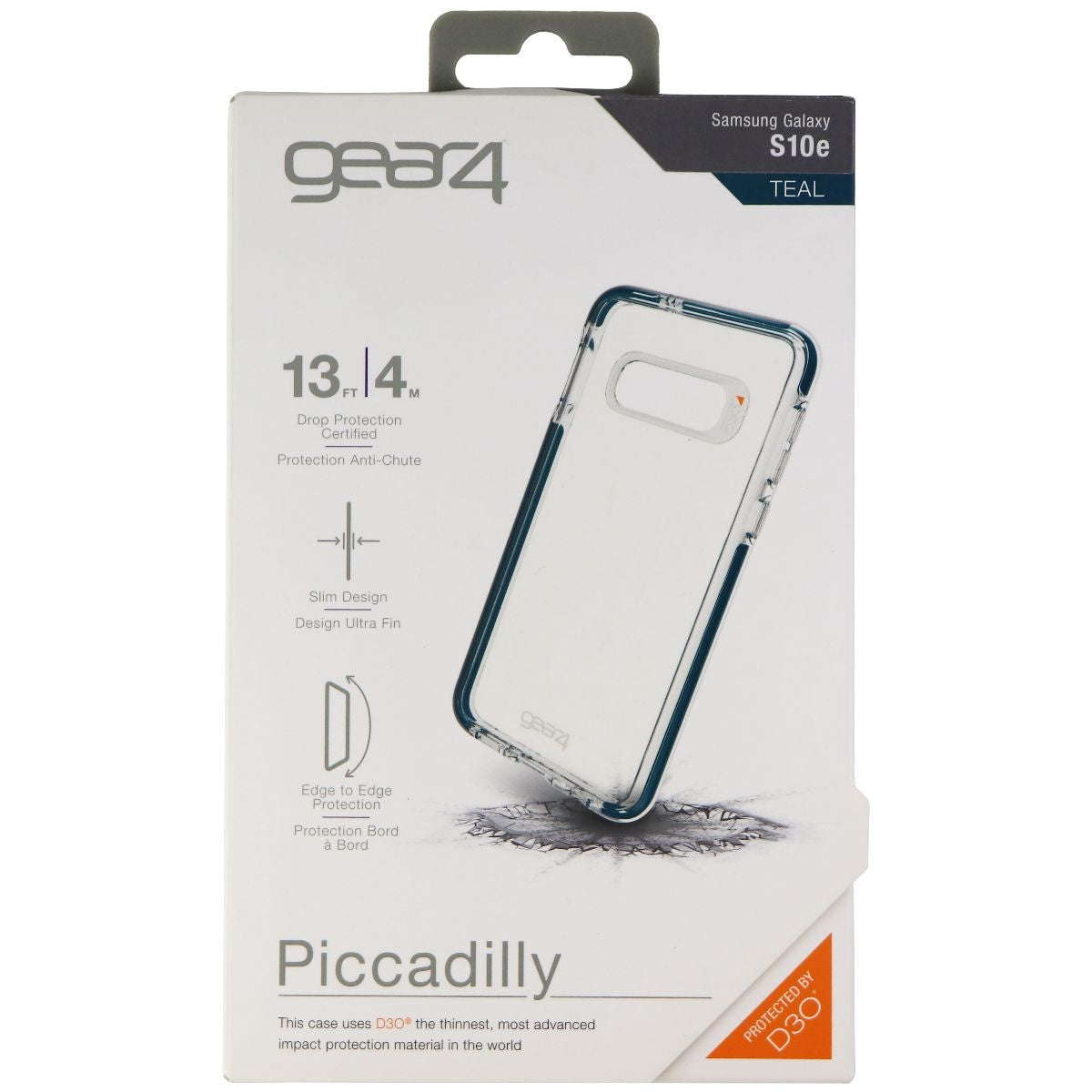 ZAGG Piccadilly Series Hard Case for Samsung Galaxy S10e - Clear/Teal Cell Phone - Cases, Covers & Skins Zagg - Simple Cell Bulk Wholesale Pricing - USA Seller