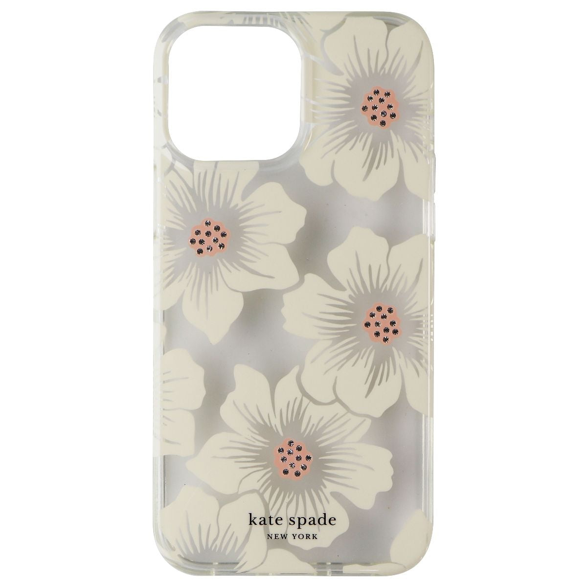 Kate Spade Protective Hardshell Case for iPhone 13 Pro Max - Hollyhock / Clear Cell Phone - Cases, Covers & Skins Kate Spade New York - Simple Cell Bulk Wholesale Pricing - USA Seller