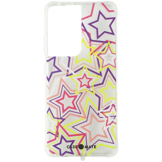 Case-Mate Prints Hardshell Case for Samsung Galaxy S21 Ultra 5G - Neon Stars Cell Phone - Cases, Covers & Skins Case-Mate - Simple Cell Bulk Wholesale Pricing - USA Seller