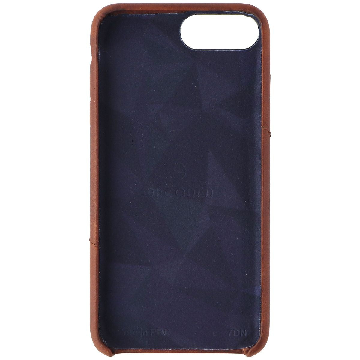 Decoded Hard Back Leather Cover Case for Apple iPhone 8 Plus/7 Plus - Cinnamon