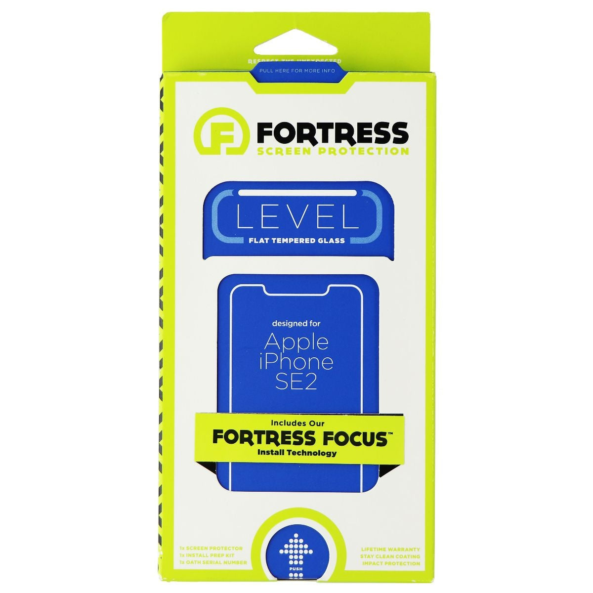 Fortress Tempered Glass Screen Protector for Apple iPhone SE (2nd Gen) - Clear Cell Phone - Screen Protectors Fortress - Simple Cell Bulk Wholesale Pricing - USA Seller
