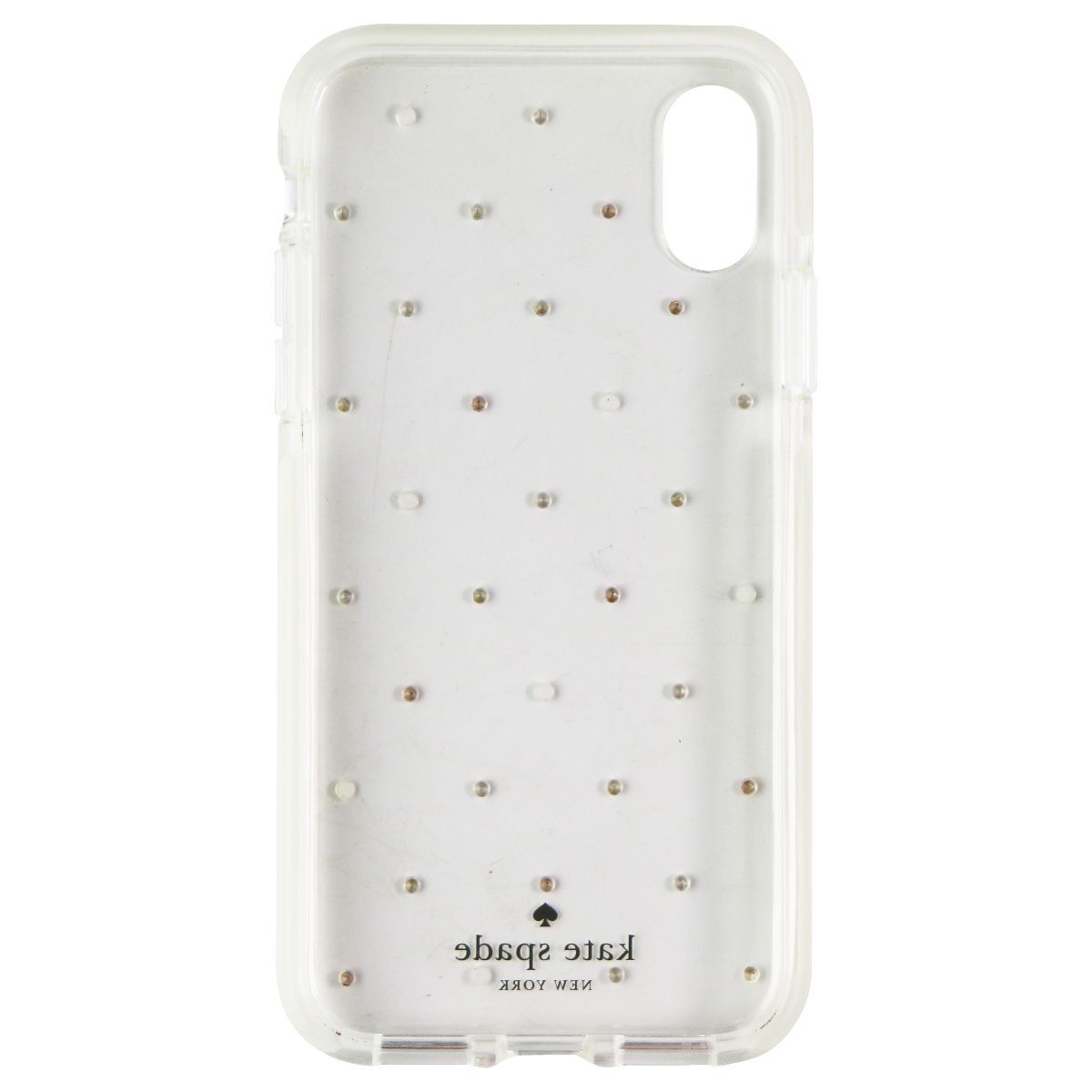 Kate Spade Defensive Hardshell Case for iPhone XS and X - Clear / Pin Dot Gems Cell Phone - Cases, Covers & Skins Kate Spade - Simple Cell Bulk Wholesale Pricing - USA Seller