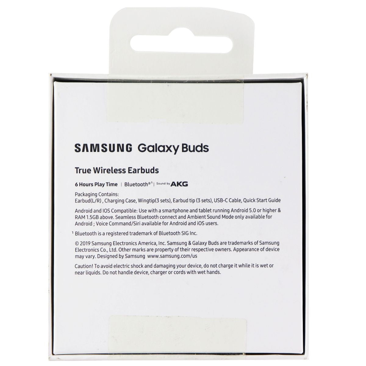 Samsung Galaxy Buds (1st Gen) True Wireless Earbuds - White (SM-R170) Portable Audio - Headphones Samsung - Simple Cell Bulk Wholesale Pricing - USA Seller