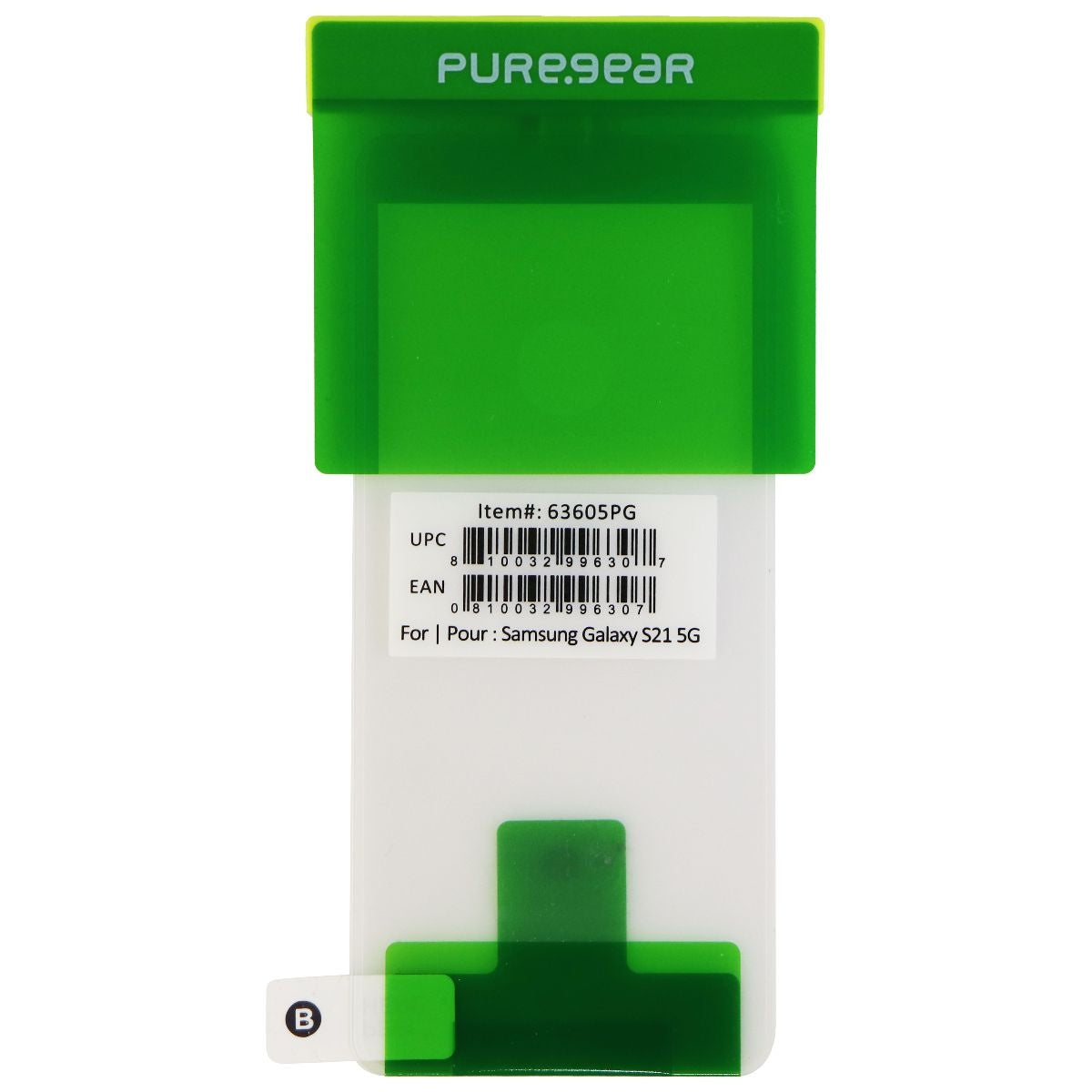 PureGear Tempered Glass Screen Protector for Samsung Galaxy S21 5G - Clear BULK Cell Phone - Screen Protectors PureGear - Simple Cell Bulk Wholesale Pricing - USA Seller