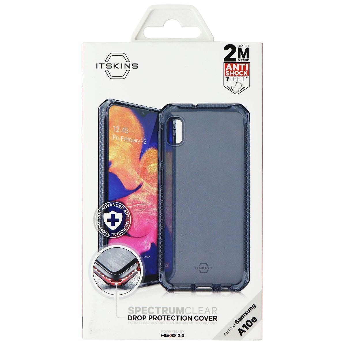 ITSKINS Spectrum Clear Protective Phone Case for Samsung Galaxy A10E - Black Cell Phone - Cases, Covers & Skins ITSKINS - Simple Cell Bulk Wholesale Pricing - USA Seller